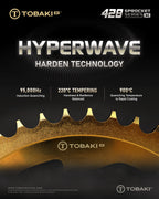 TOBAKI X REAR SPROCKET ADVANCED HARDENED STEEL