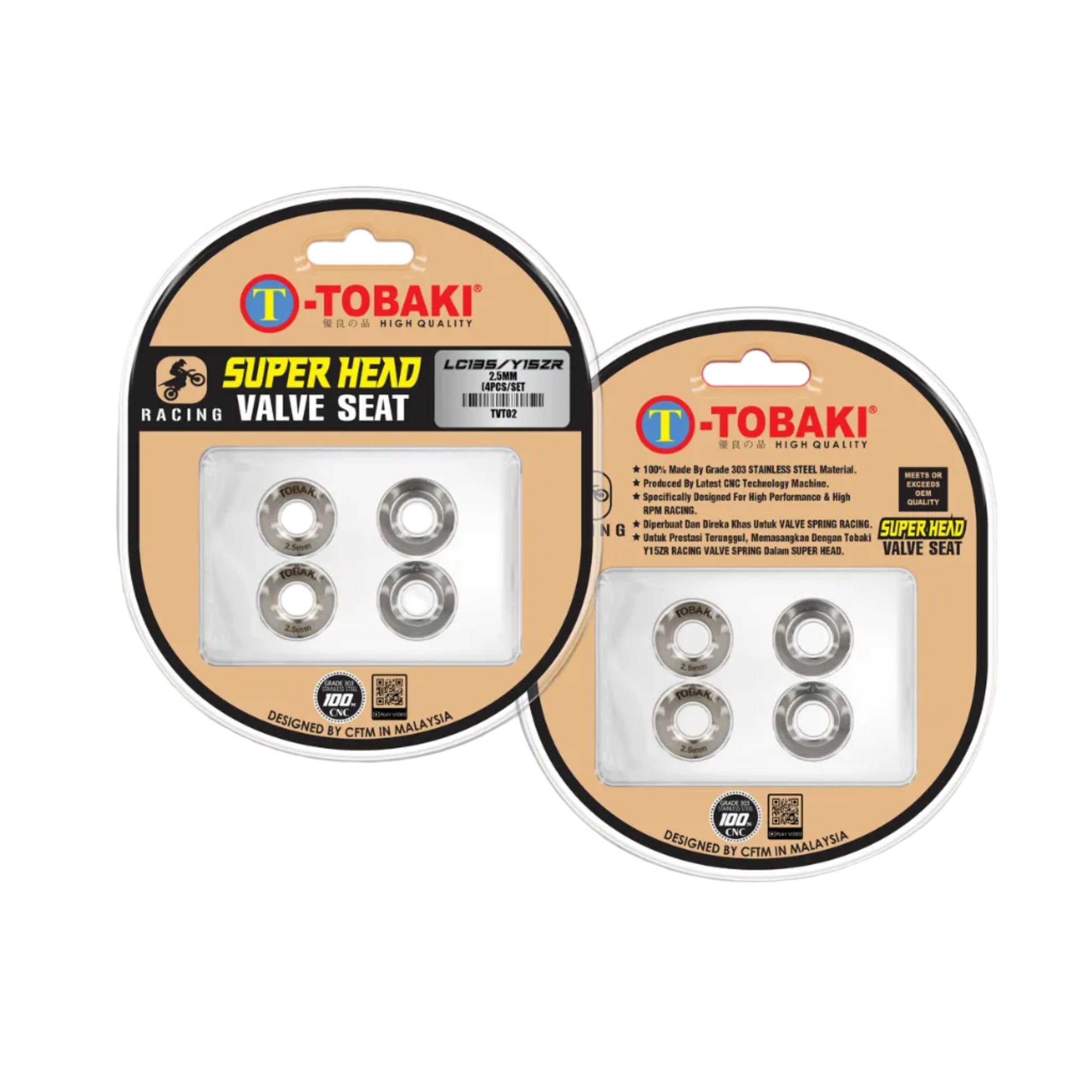 TOBAKI X SUPERHEAD VALVE SEAT LC135/Y15ZR