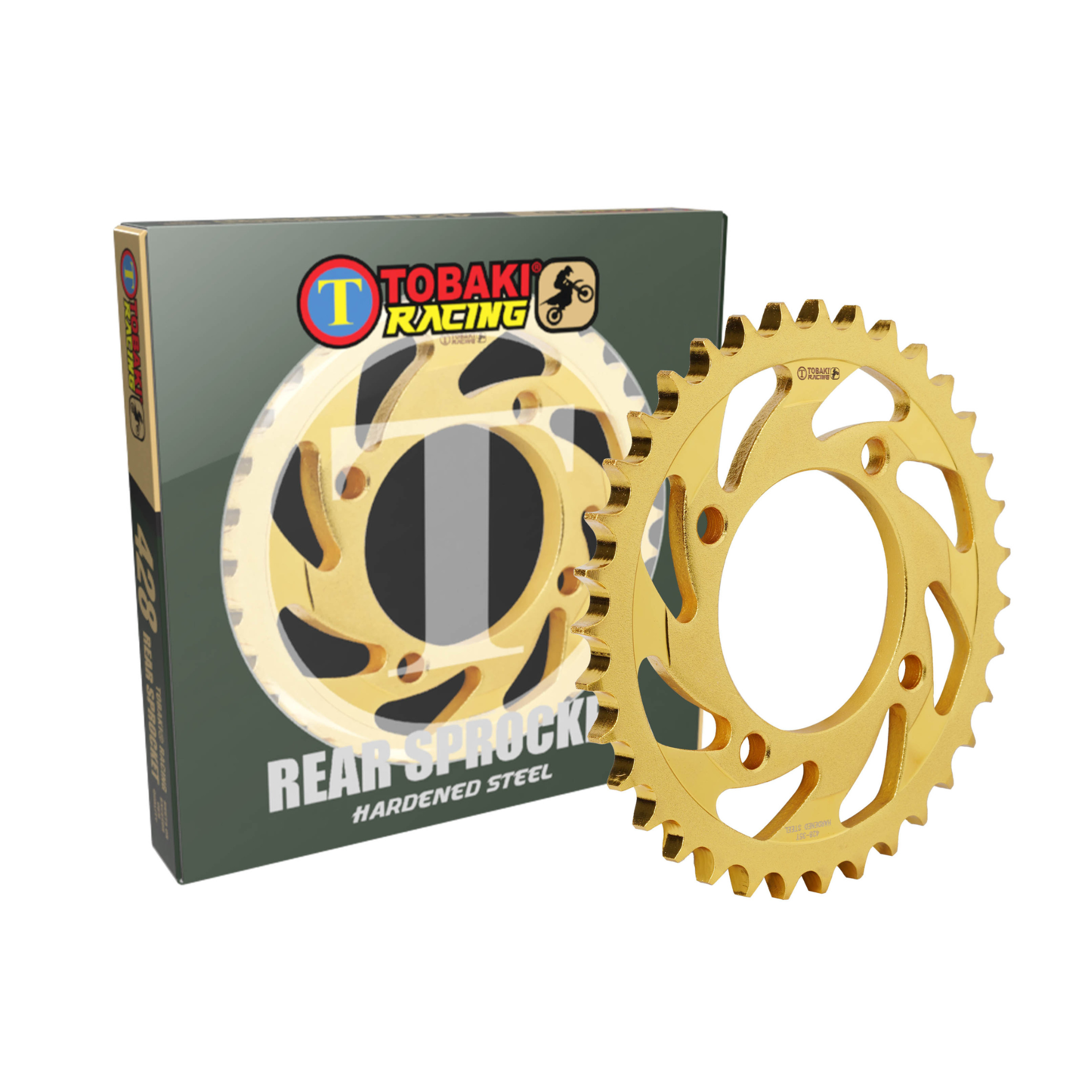 TOBAKI X REAR SPROCKET GOLD HARDENED STEEL