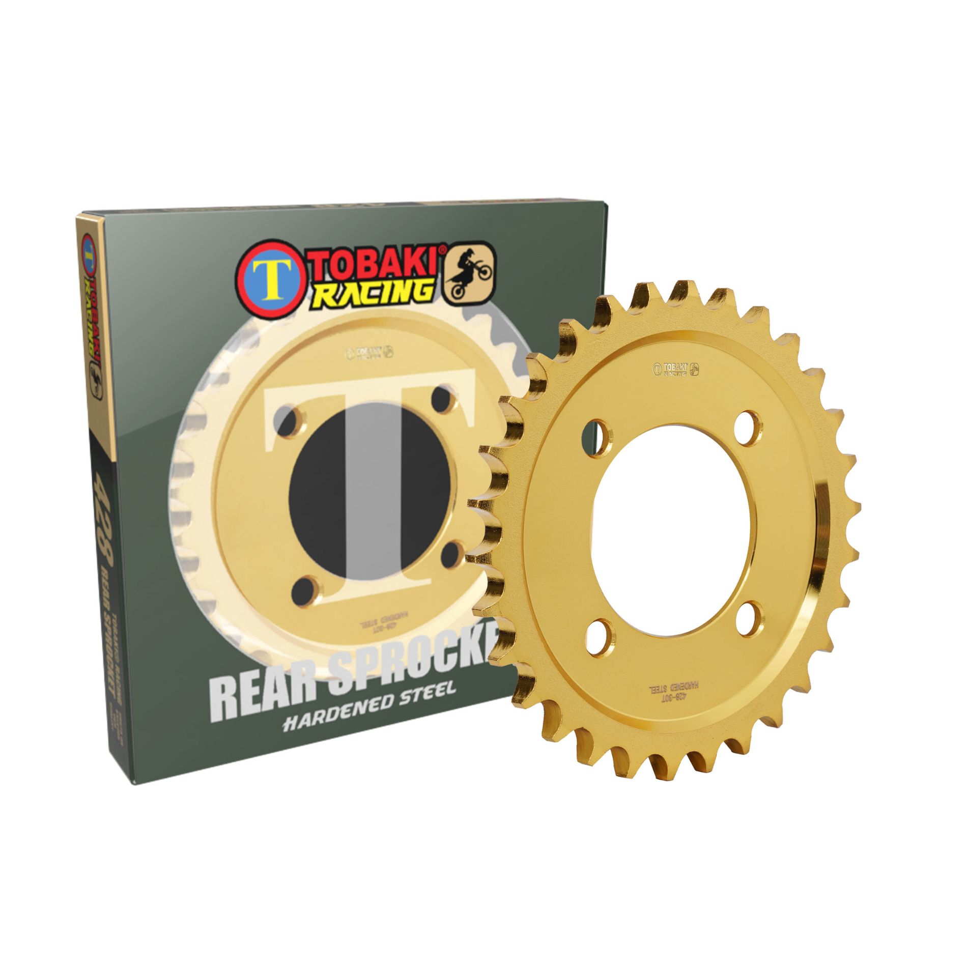 TOBAKI X REAR SPROCKET GOLD HARDENED STEEL