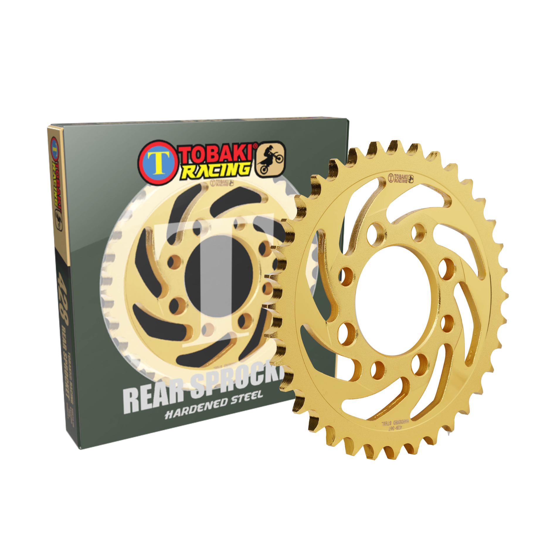 TOBAKI X REAR SPROCKET GOLD HARDENED STEEL