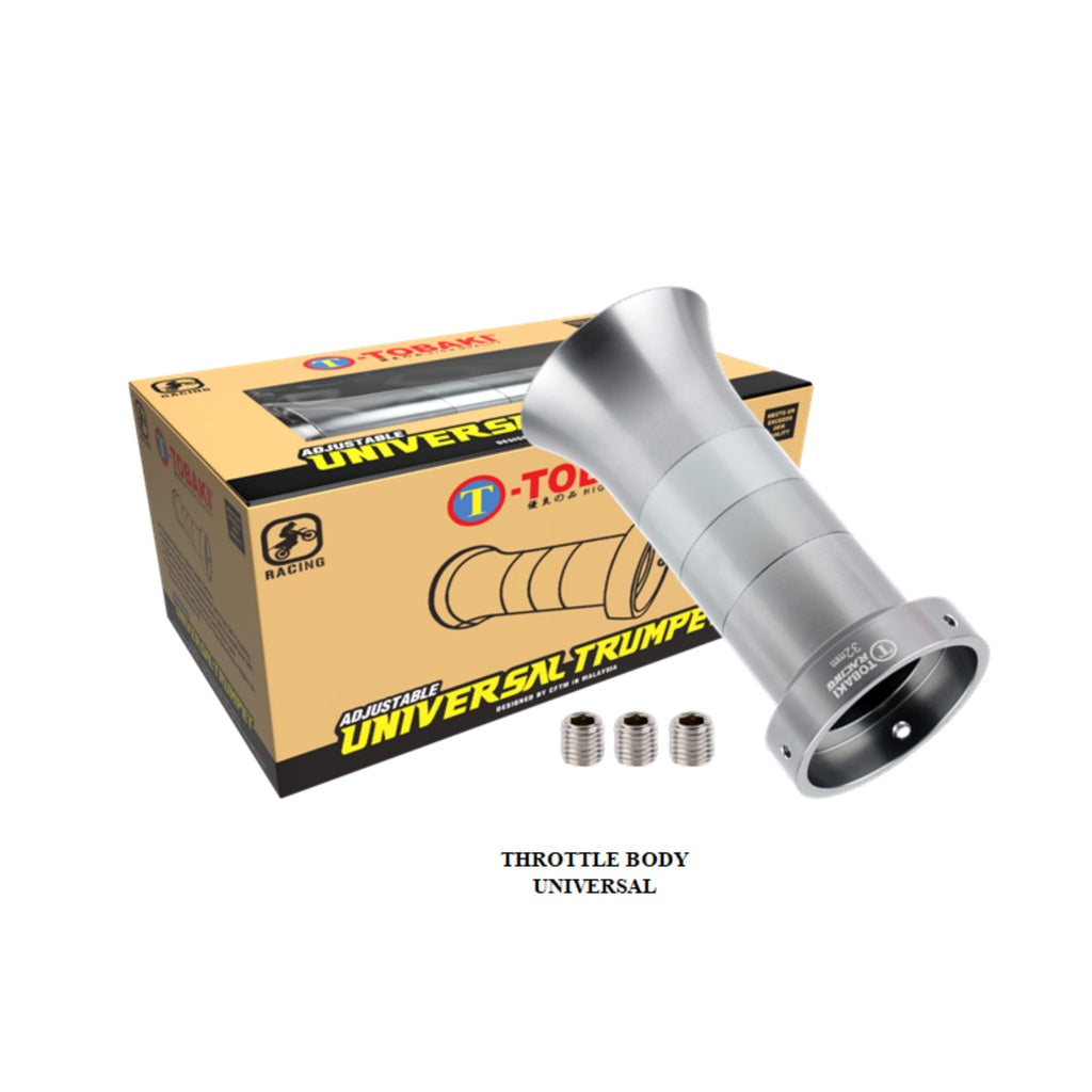 TOBAKI CNC ADJUSTABLE UNIVERSAL TRUMPET THROTTLE BODY
