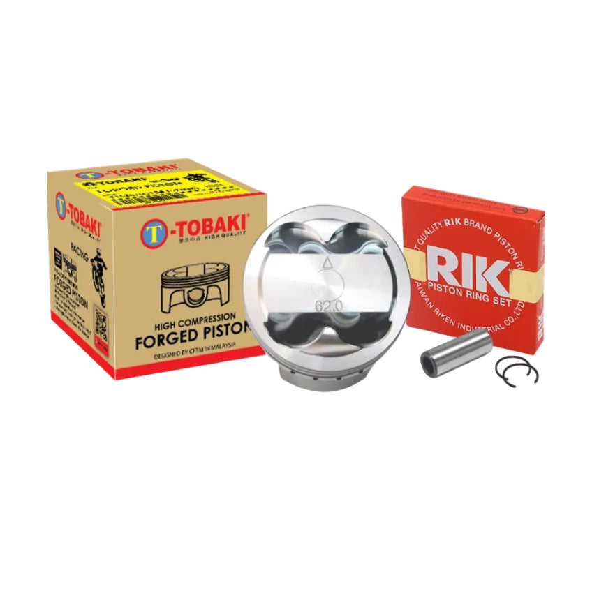 TOBAKI X FORGED PISTON SEMI DOME 62MM 63MM 65MM