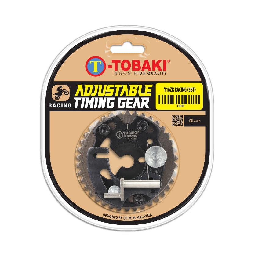 TOBAKI X ADJUSTABLE TIMING GEAR W/ DECOMPRESION PIN Y16ZR (38T)