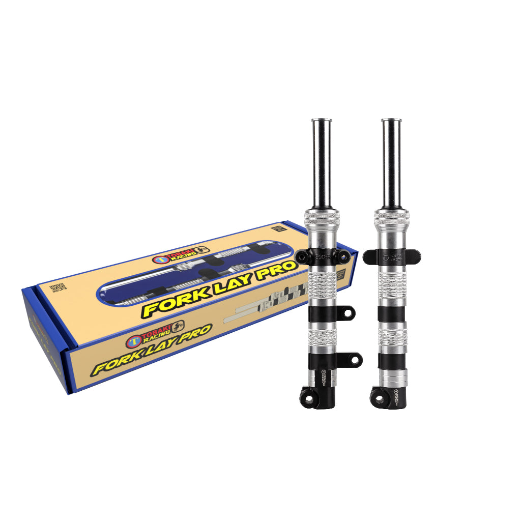 TOBAKI X CNC FORK LAY PRO ASSY Y15ZR/Y16ZR LC135 NEW 4S 55D (lowered)
