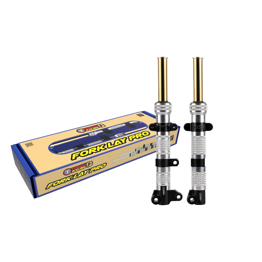 TOBAKI X CNC FORK LAY PRO ASSY Y15ZR/Y16ZR LC135 NEW 4S 55D (lowered)