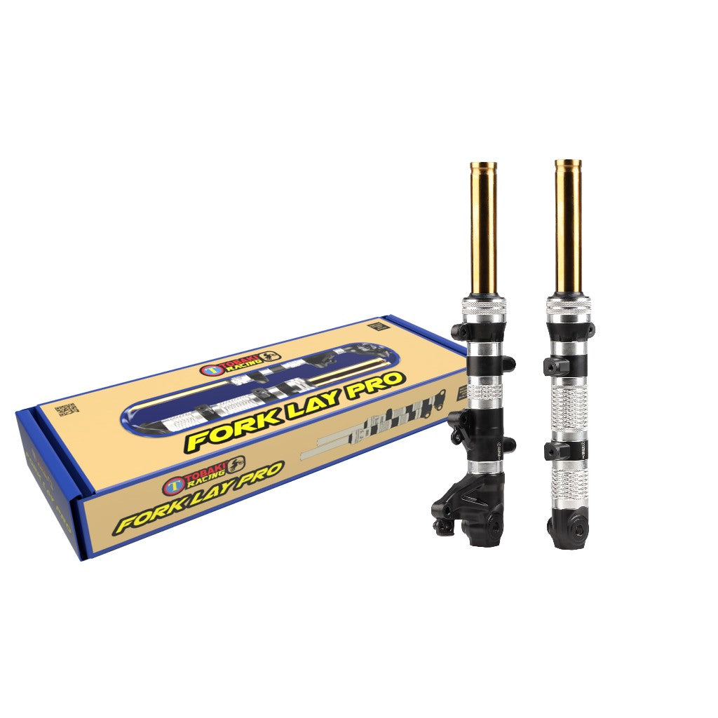 TOBAKI X CNC FORK LAY PRO ASSY Y15ZR/Y16ZR LC135 NEW 4S 55D (lowered)