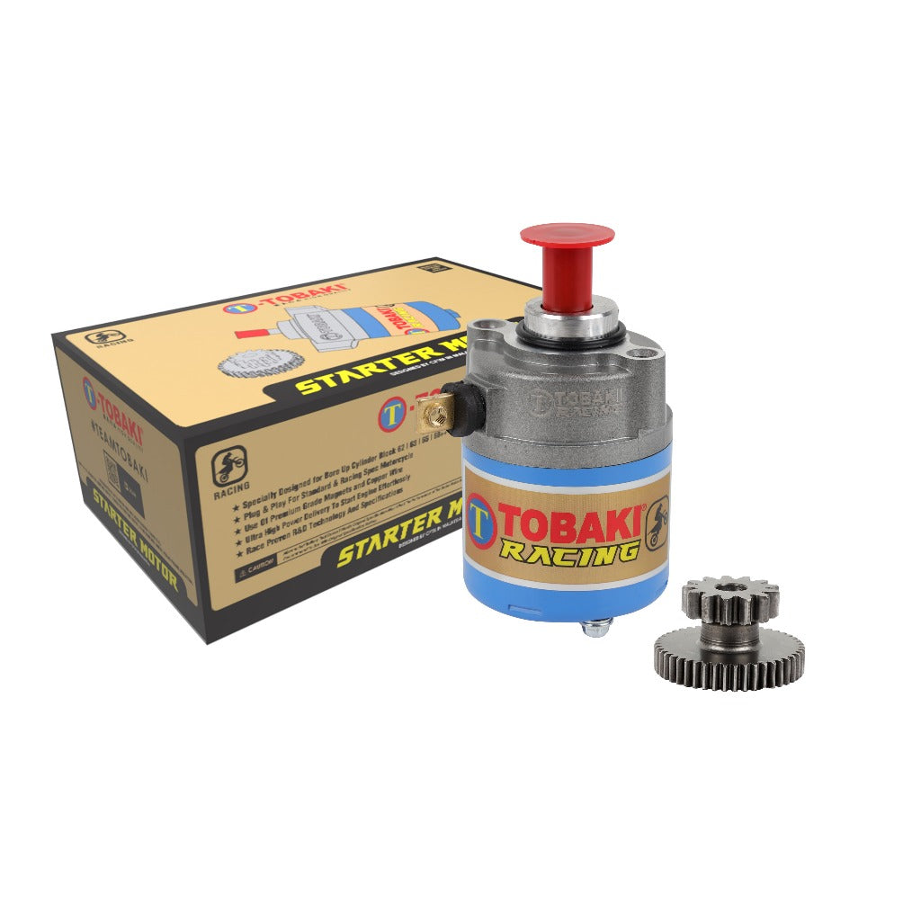 TOBAKI X STARTER MOTOR + STARTER GEAR RACING