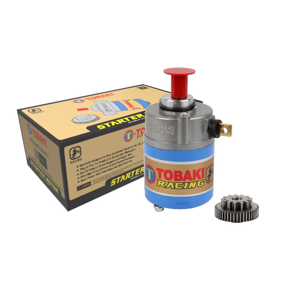 TOBAKI X STARTER MOTOR + STARTER GEAR RACING