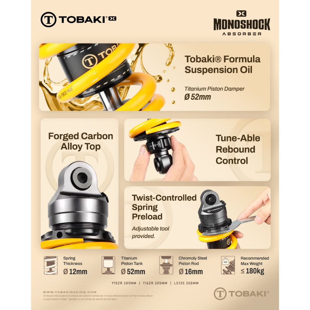 TOBAKI X MONOSHOCK ABSORBER