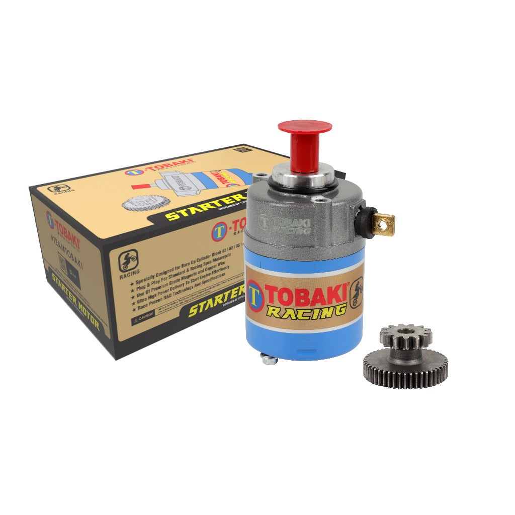 TOBAKI X STARTER MOTOR + STARTER GEAR RACING