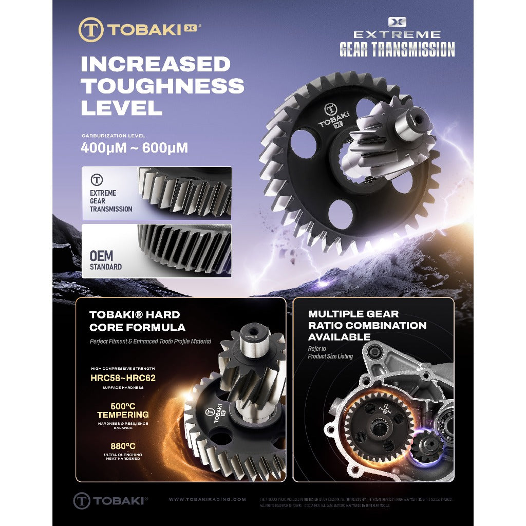 TOBAKI X CVT DRIVEN:EXTREME GEAR TRANSMISSION