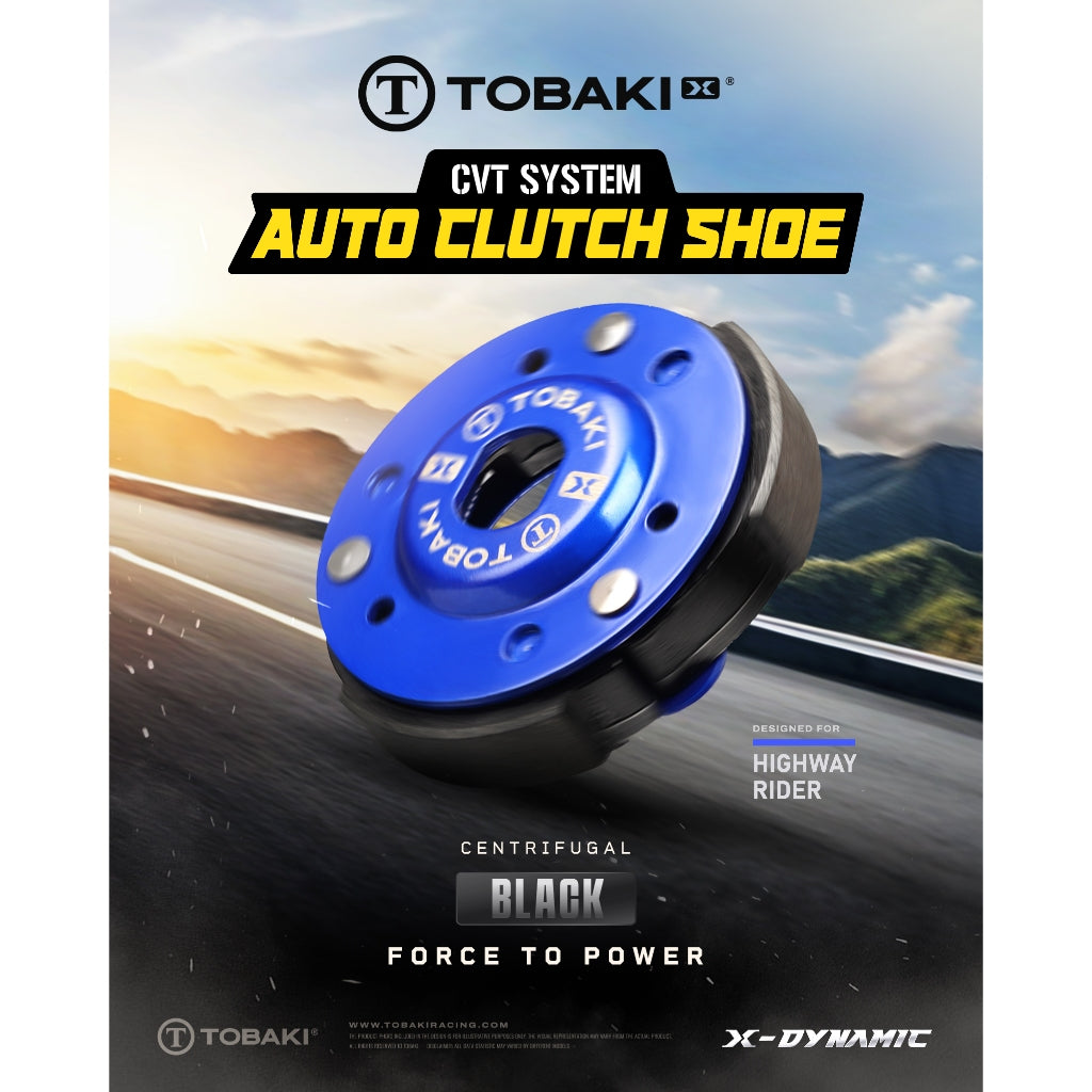 TOBAKI X CVT SYSTEM:AUTO CLUTCH SHOE BLACK