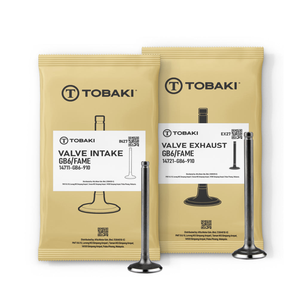 TOBAKI VALVE INTAKE EXHAUST 1SET 2PCS