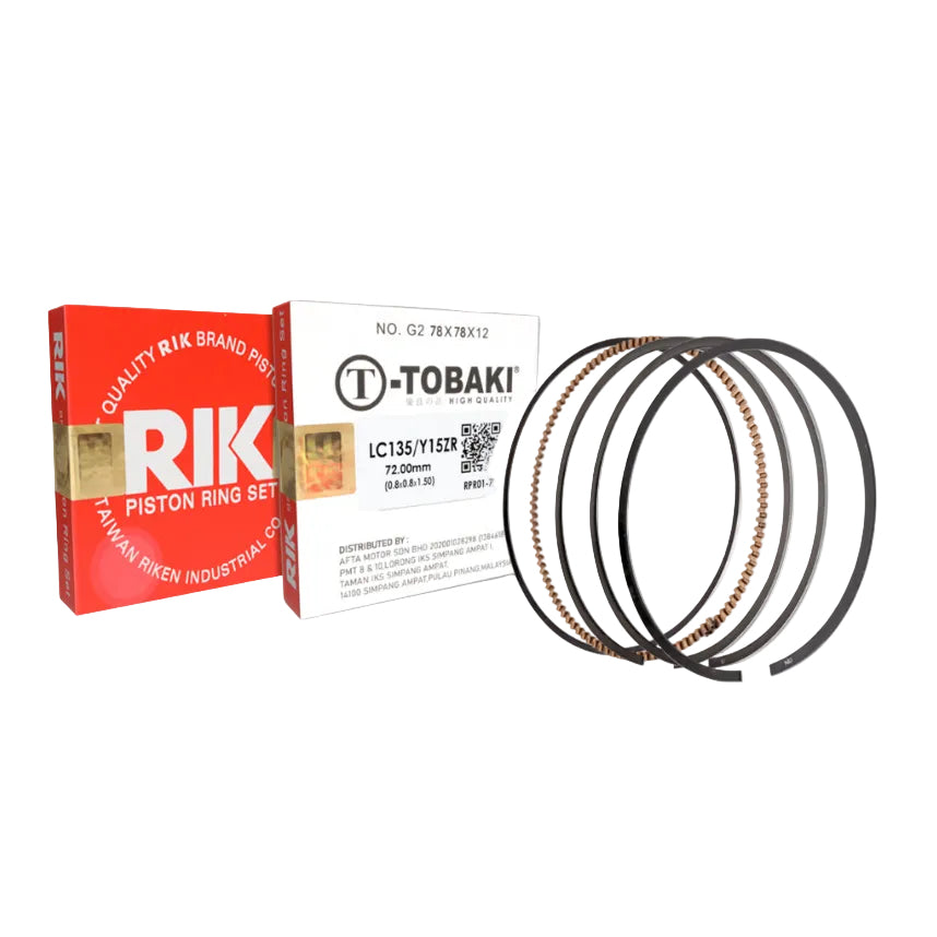 TOBAKI X RIKEN RACING PISTON RING SET