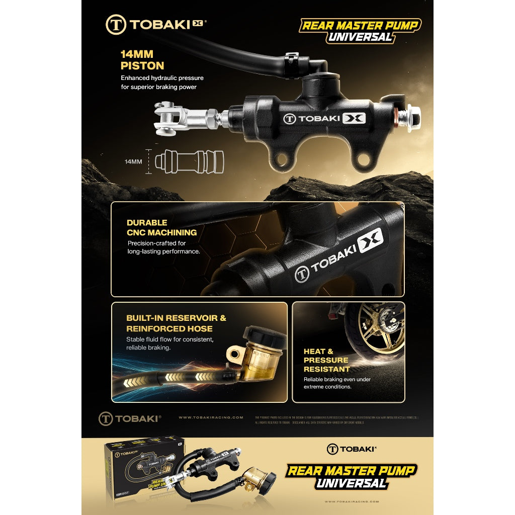 TOBAKI X REAR MASTER PUMP UNIVERSAL