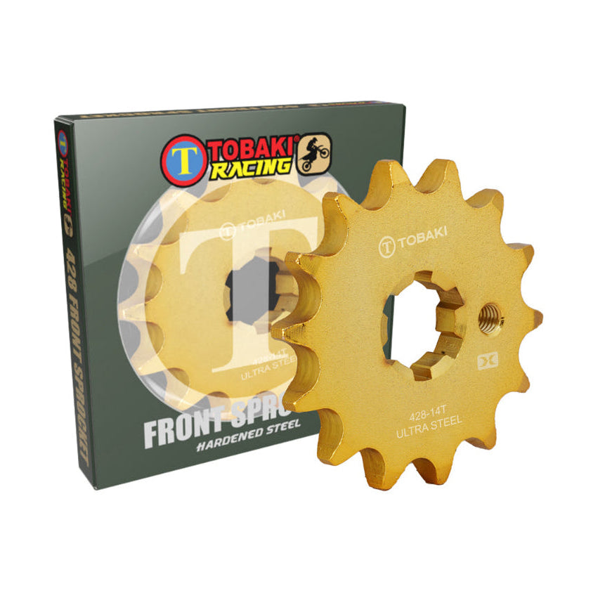 TOBAKI X FRONT SPROCKET GOLD ULTRA HARDENED STEEL