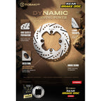 TOBAKI X (X-DYNAX SERIES) FLOATING FRONT BRAKE DISC & REAR BRAKE DISC