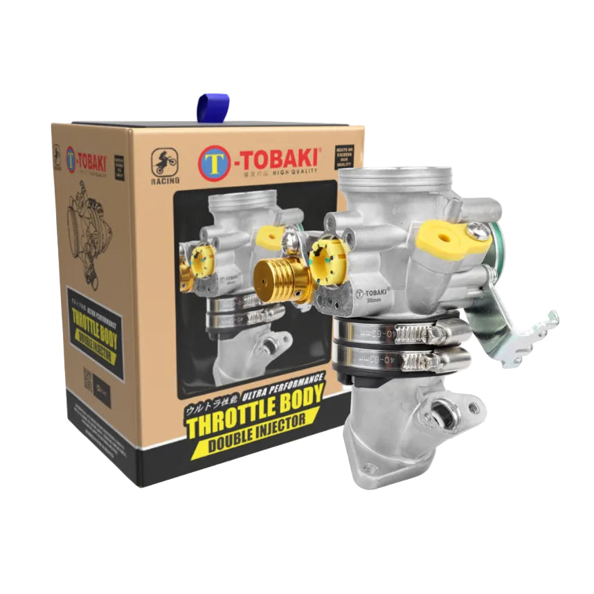 TOBAKI X THROTTLE BODY DOUBLE INJECTOR /W INLET PIPE RACING Y15ZR
