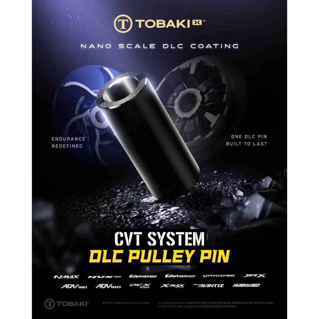 TOBAKI X CVT SYSTEM:DLC PULLEY PIN