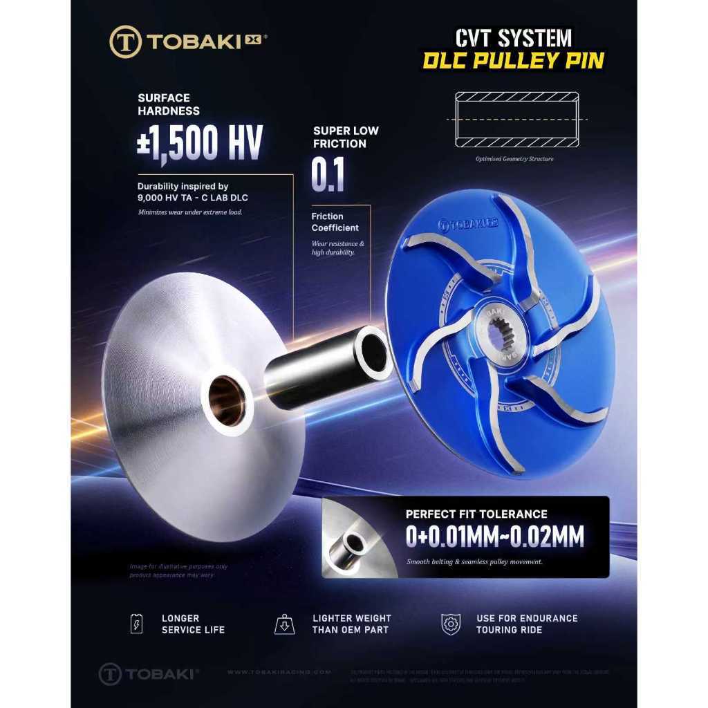 TOBAKI X CVT SYSTEM:DLC PULLEY PIN