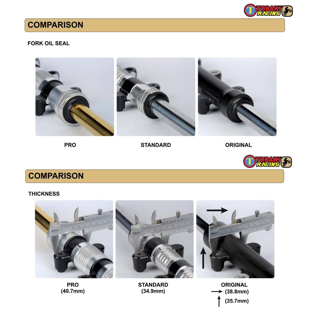 TOBAKI X CNC FORK LAY PRO ASSY Y15ZR/Y16ZR LC135 NEW 4S 55D (lowered)
