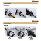 TOBAKI X CNC FORK LAY PRO ASSY Y15ZR/Y16ZR LC135 NEW 4S 55D (lowered)
