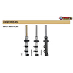 TOBAKI X CNC FORK LAY PRO ASSY Y15ZR/Y16ZR LC135 NEW 4S 55D (lowered)