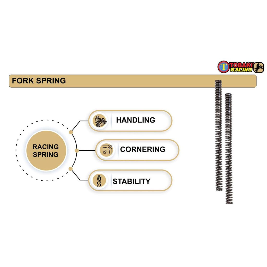TOBAKI X CNC FORK LAY PRO ASSY Y15ZR/Y16ZR LC135 NEW 4S 55D (lowered)