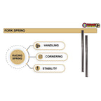 TOBAKI X CNC FORK LAY PRO ASSY Y15ZR/Y16ZR LC135 NEW 4S 55D (lowered)